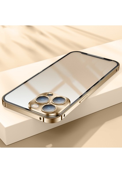iPhone 12 Proiçin Telefon Kılıfı - Altın (Yurt Dışından)