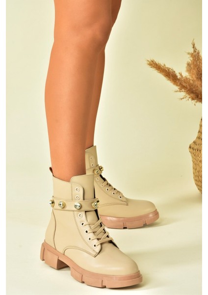 Ten Taş Detalı Günlük Kadın Bot N820003209 fiyatları