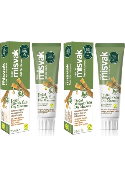 Diş Macunu Misvak 75 ml 2 Adet
