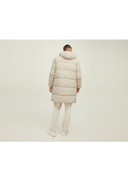 Jorcopenhagen Long Puffer Ln Erkek Günlük Mont 12215283-MOONBEAM Krem modelleri