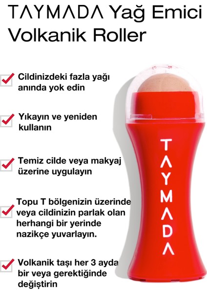 - Volkanik Roller Yağ Emici Doğal Volkanik Taş Cilt Matlaştırıcı Masaj Aleti fiyatları