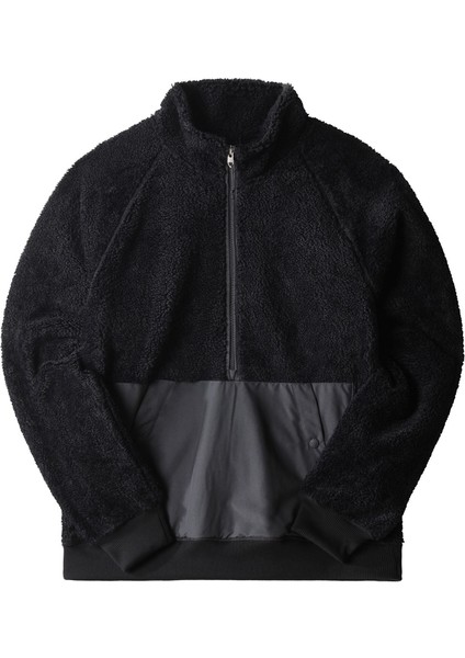 M Ridge Fleece 1/4 Zip Erkek Outdoor Polar Ceket NF0A5A82JK31 Siyah