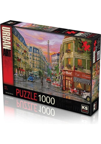 Paris Rue Caddesi Puzzle & Yapboz -1000 Parça