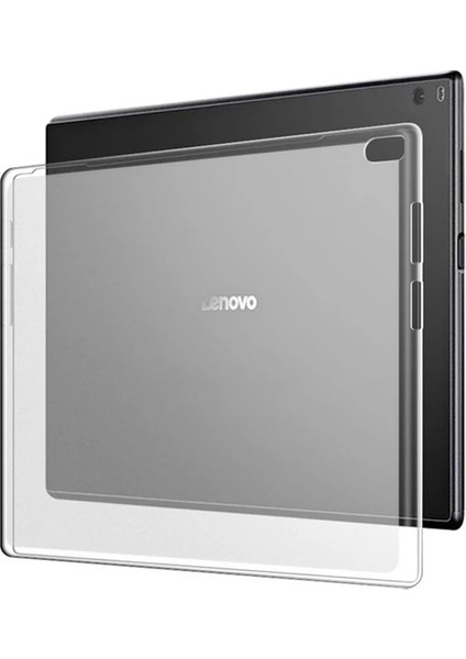 Lenovo Tab M10 Fhd Plus Lte TB-X606X Kılıf Silikon Şeffaf 0.2 mm Transparan Ultra Ince Komple Arka Koruma Tpu 10.1 Inç