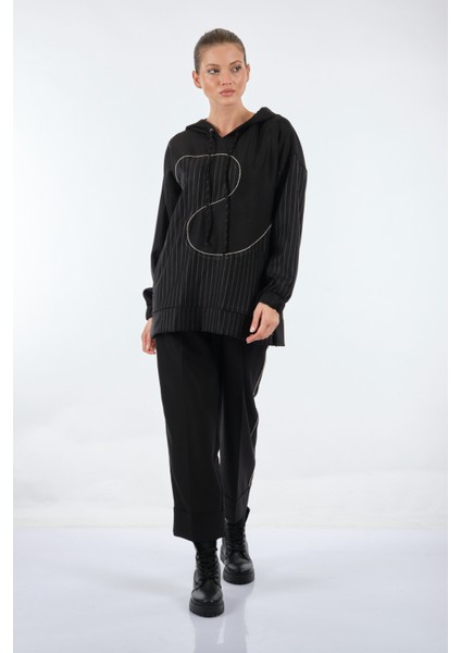 Oversize Kapüşonlu Midi Sweatshirt - Günlük Şıklık fiyatları