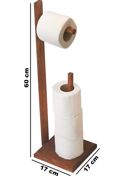 Wc Kağıtlık Tuvalet Kağıtlığı Ahşap Banyo 3025