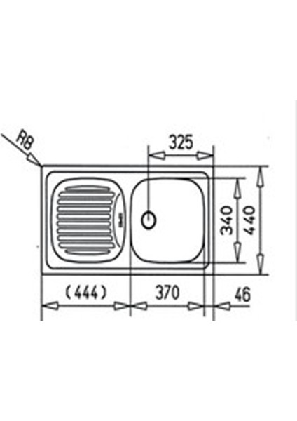 Ebm 45 Sağ Damlalık Paslanmaz Çelik Eviye 86*44 Cm modelleri