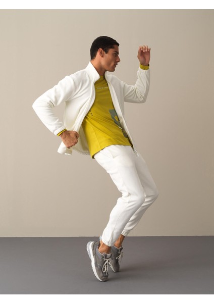 Erkek Beyaz Regular Fit Polar Sweatmont fiyatları