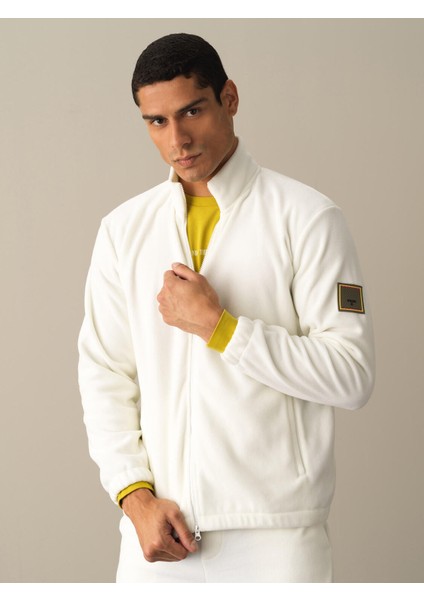 Erkek Beyaz Regular Fit Polar Sweatmont modelleri