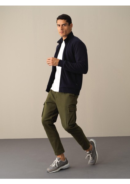 Erkek Lacivert Regular Fit Sweatmont