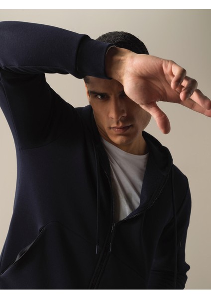 Erkek Lacivert Regular Fit Sweatmont fiyatları