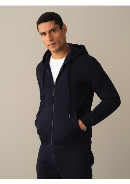 Erkek Lacivert Regular Fit Sweatmont modelleri