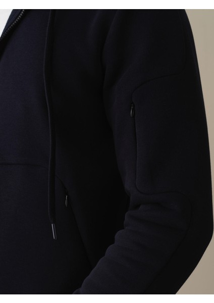 Erkek Lacivert Regular Fit Sweatmont indirimleri