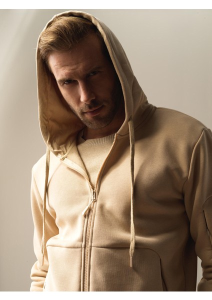 Erkek Bej Regular Fit Sweatmont fiyatları