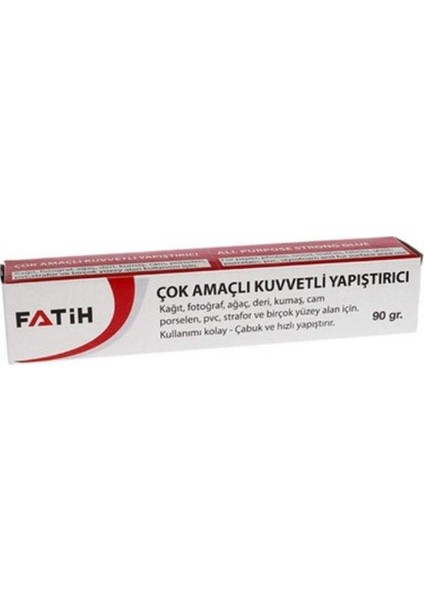 Sıvı Yapıştırıcı 90 gr Tüp Fatih Çok Amaçlı Kuvvetli Yapıştırıcı 1 Adet fiyatları