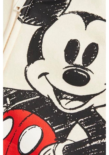 Mickey Modelli Fermuarlı Kapşonlu Ceket Hırka fırsatları