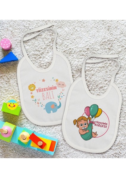 Kids Tiize Tasarımlı 2’li Beyaz Mama Önlüğü-1 fiyatları