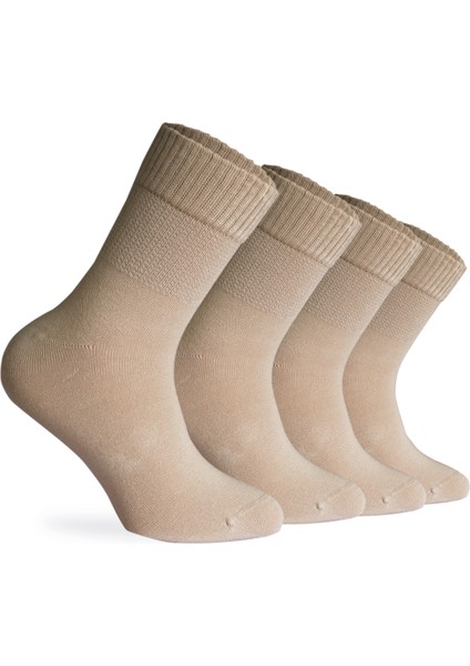 Nova Socks Erkek 4'lü Bambu Lastiksiz Sıkmayan Extra Rahat Şeker Çorabı / Çorap