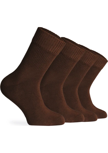 Nova Socks Erkek 4'lü Bambu Lastiksiz Sıkmayan Extra Rahat Şeker Çorabı / Çorap