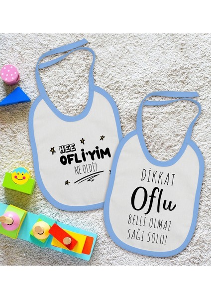 Kids Oflu Tasarımlı 2’li Mavi Mama Önlüğü-1 fiyatları