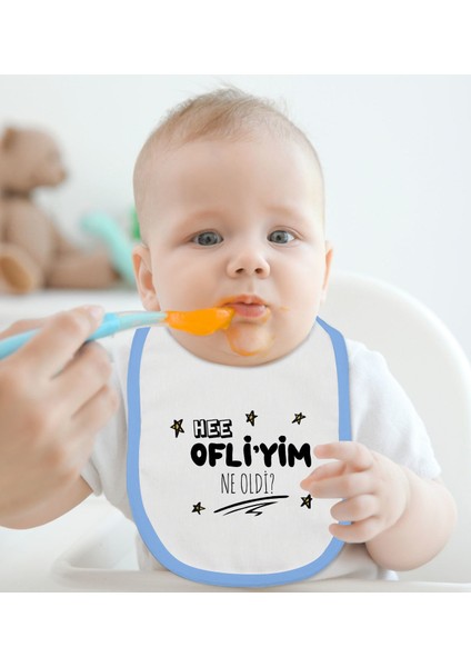 Kids Oflu Tasarımlı 2’li Mavi Mama Önlüğü-1 modelleri