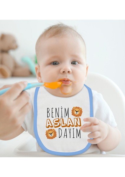 Kids Dayı ve Amca Tasarımlı 2’li Mavi Mama Önlüğü-1 modelleri