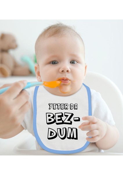 Kids Bezdum Tasarımlı 2’li Mavi Mama Önlüğü-1 modelleri