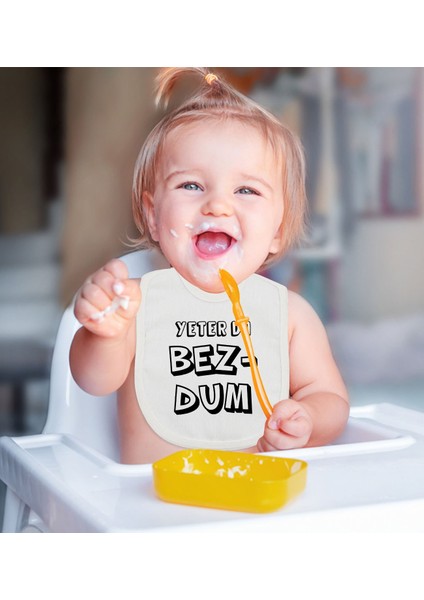 Kids Bezdum Tasarımlı 2’li Beyaz Mama Önlüğü-1 fiyatları