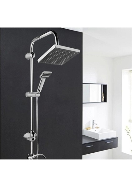 Beyazsu Lüx Siyah Kare Tepe Yağmurlama Duş Seti Robotu 1.kalite Duş Banyo Seti