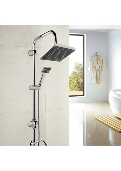 Beyazsu Lüx Siyah Kare Tepe Yağmurlama Duş Seti Robotu 1.kalite Duş Banyo Seti fırsatları