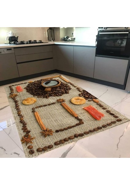 Pvc Kaymaz Taban Mutfak Halısı I-MTF-768