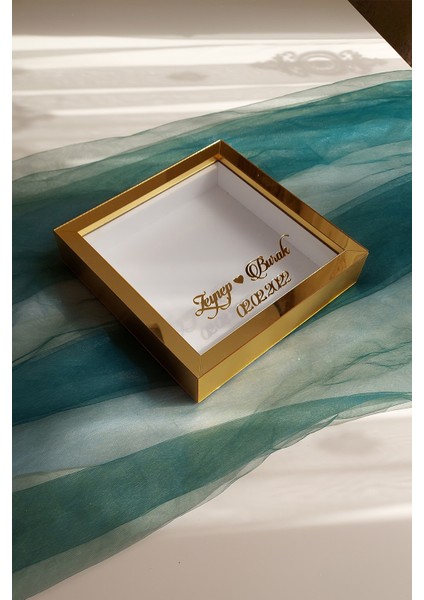 25X25 cm Gold Pleksi Kaplı Derin Çerçeve! Gül Anı Çerçevesi! Gül Kutusu fiyatları