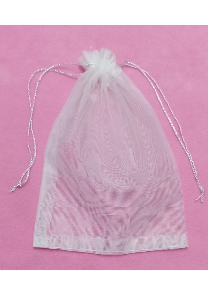 Düz Tül Kese 20*30 cm ebatında12 Adet Bohçalık çeyizlik Hediyelik Havlu kesesi
