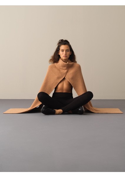 Regular Fit Triko Pelerin