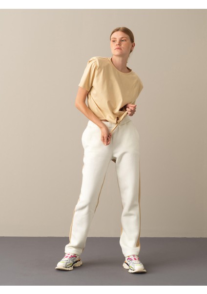 Kadın Ekru Regular Fit Sweat Pantolon fiyatları