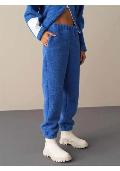 Kadın Mavi Polar Sweat Pantolon fiyatları