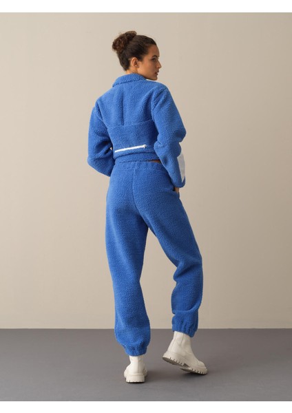 Kadın Mavi Polar Sweat Pantolon modelleri