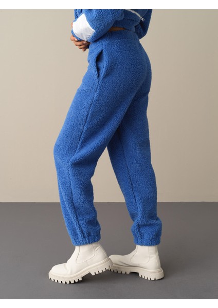 Kadın Mavi Polar Sweat Pantolon fırsatları