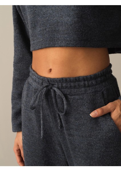 Kadın Antrasit Oversize Sweat Pantolon modelleri