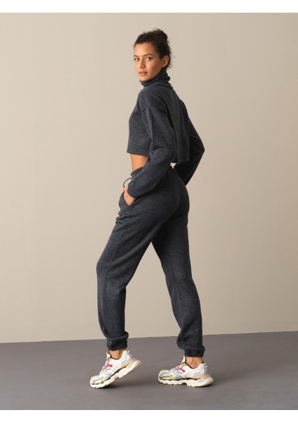 Kadın Antrasit Oversize Sweat Pantolon indirimleri
