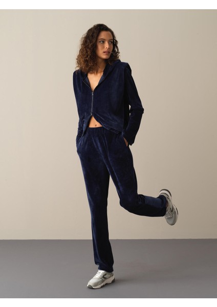 Kadın Lacivert Kadife Sweat Pantolon fiyatları