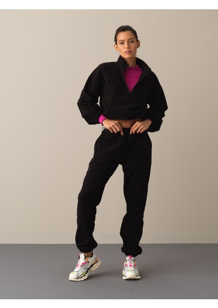 Kadın Siyah Polar Sweat Pantolon fiyatları