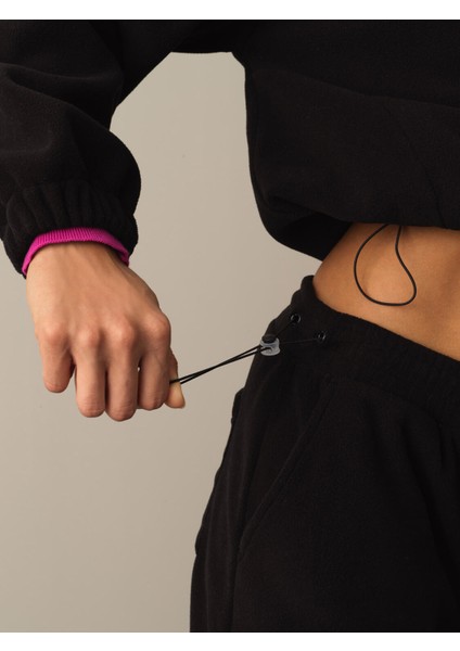 Kadın Siyah Polar Sweat Pantolon fırsatları