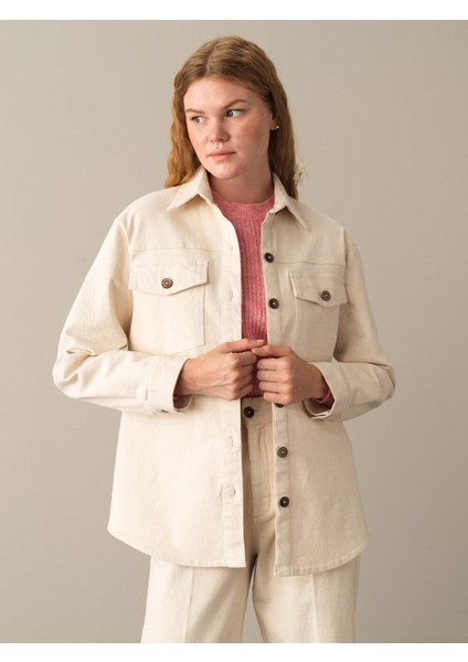 Pamuklu Oversize Cepli Gömlek Ceket fiyatları