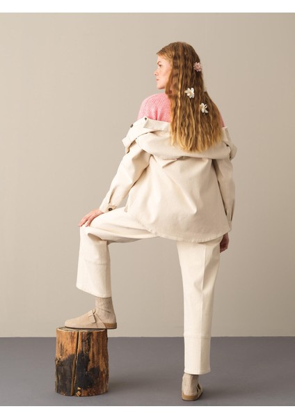 Pamuklu Oversize Cepli Gömlek Ceket indirimleri