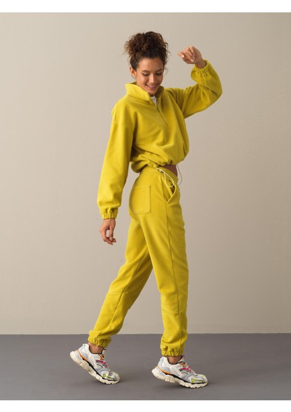 Kadın Sarı Polar Sweat Pantolon fiyatları