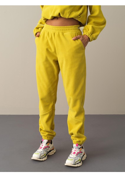 Kadın Sarı Polar Sweat Pantolon fırsatları