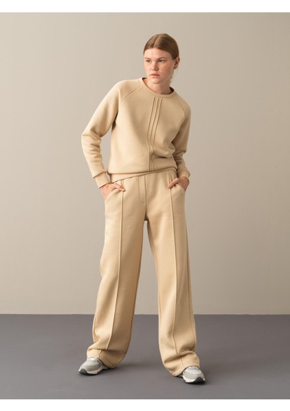 Kadın Bej Regular Fit Sweat Pantolon fiyatları