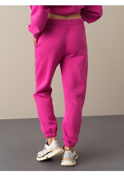 Kadın Fuşya Basic Sweat Pantolon fırsatları