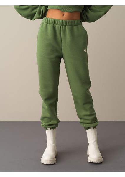Kadın Yeşil Basic Sweat Pantolon fiyatları